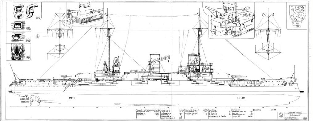 Линкор нассау чертежи