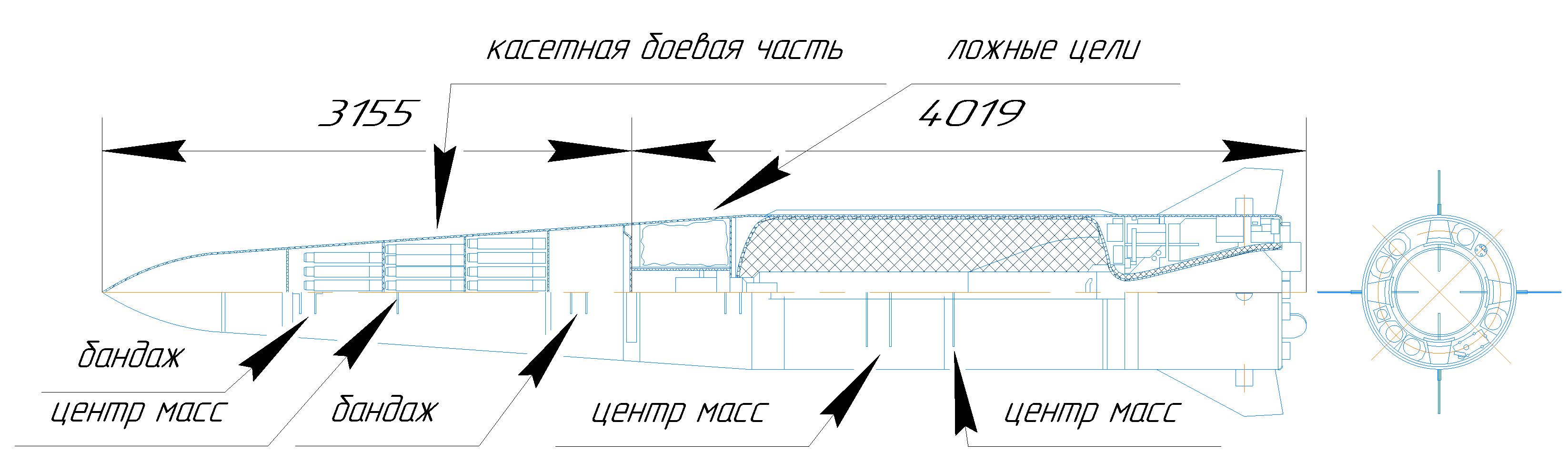 Ракета кинжал чертеж